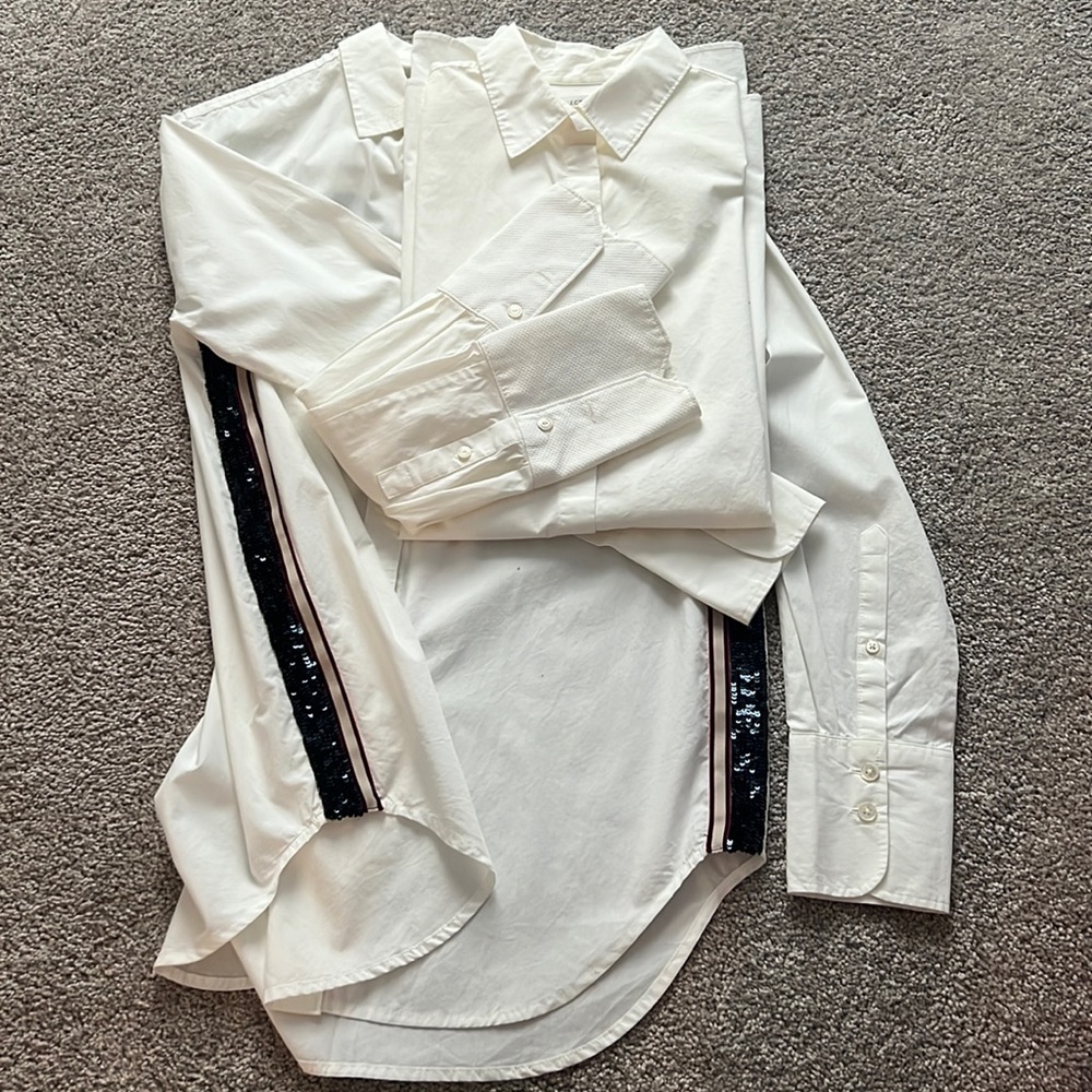 Womens J. Crew button down shirts.